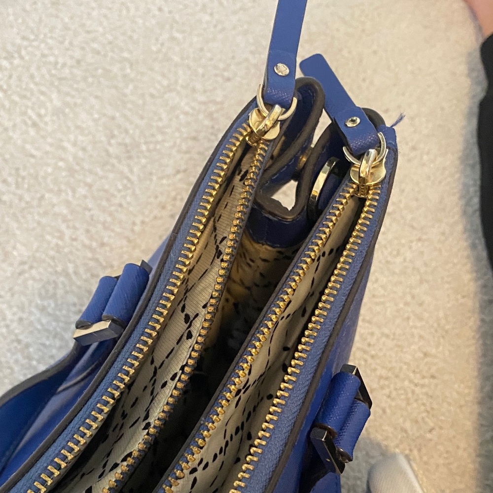 Kate Spade Newbury Lane Royal Blue Hyacinth Satchel - Picture 5 of 11